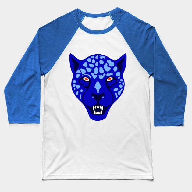 jaguar artistic face art Baseball T-Shirt by pixspatter